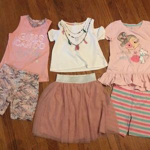 Girl pink outfits bundle